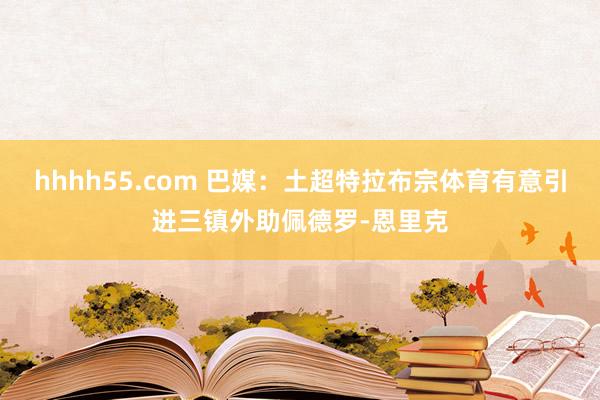 hhhh55.com 巴媒：土超特拉布宗体育有意引进三镇外助佩德罗-恩里克