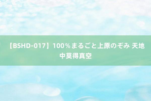 【BSHD-017】100％まるごと上原のぞみ 天地中莫得真空