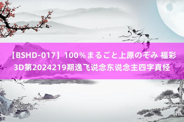 【BSHD-017】100％まるごと上原のぞみ 福彩3D第2024219期逸飞说念东说念主四字真经