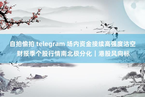 自拍偷拍 telegram 场内资金接续高强度沽空 财报季个股行情南北极分化｜港股风向标