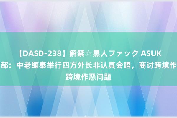 【DASD-238】解禁☆黒人ファック ASUKA 酬酢部：中老缅泰举行四方外长非认真会晤，商讨跨境作恶问题