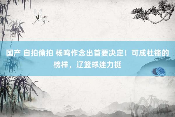 国产 自拍偷拍 杨鸣作念出首要决定！可成杜锋的榜样，辽篮球迷力挺