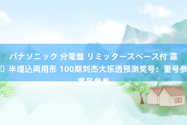 パナソニック 分電盤 リミッタースペース付 露出・半埋込両用形 100期刘杰大乐透预测奖号：重号参考